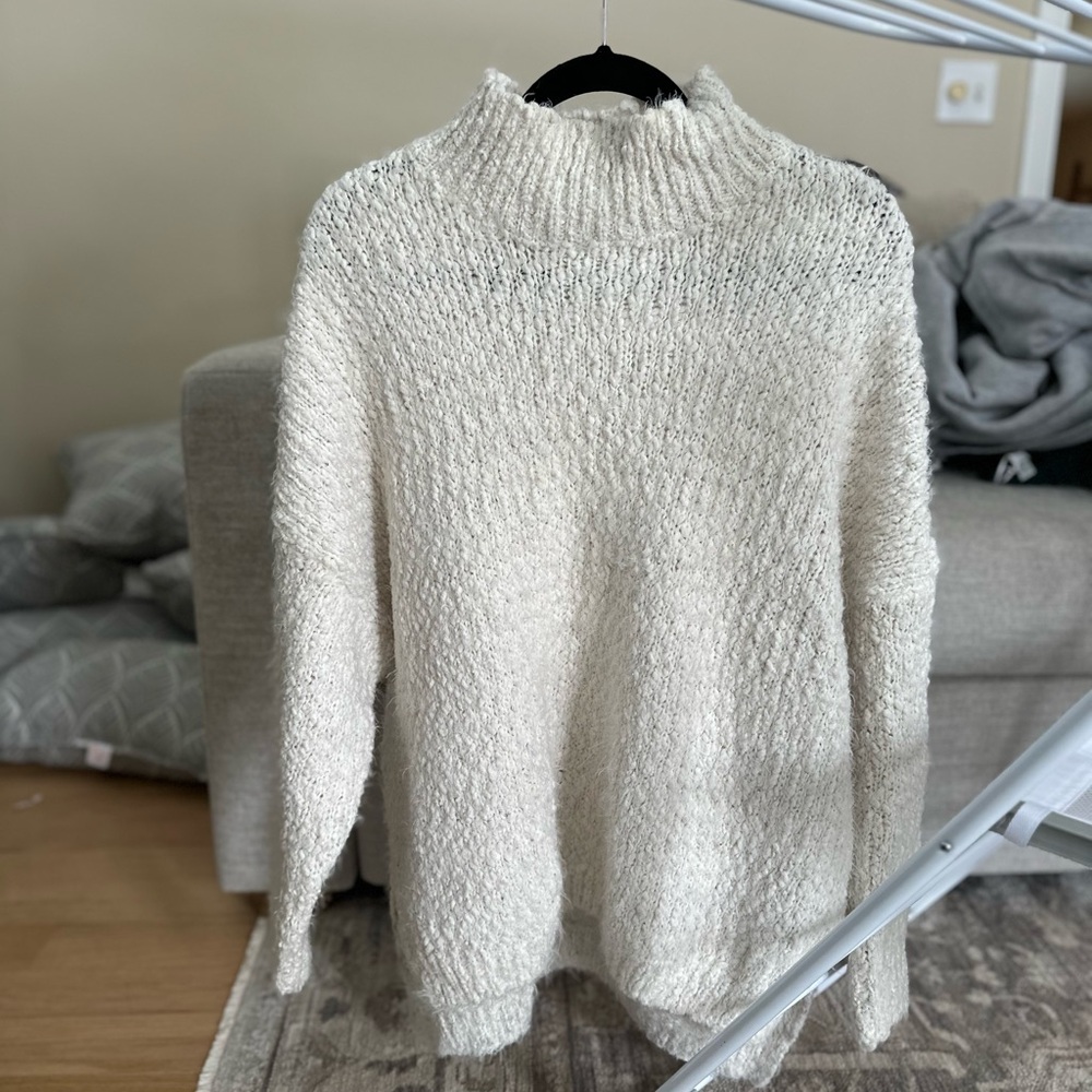 Altar'd State Cream Turtleneck Sweater